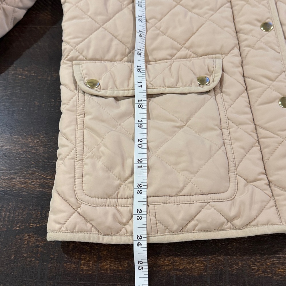 J.Crew Diamond Quilted Field Jacket Beige Small - Picture 5 of 8